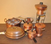 GROUP OF COPPER SERVING ACCESS