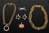 GROUP OF COSTUME JEWELRY INCLU