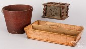 GROUP OF COUNTRY WARES, 19TH C