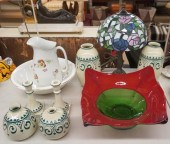 GROUP OF CRACKLEWARE CERAMIC A