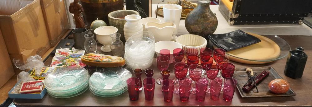 GROUP OF CRANBERRY-TO-CLEAR