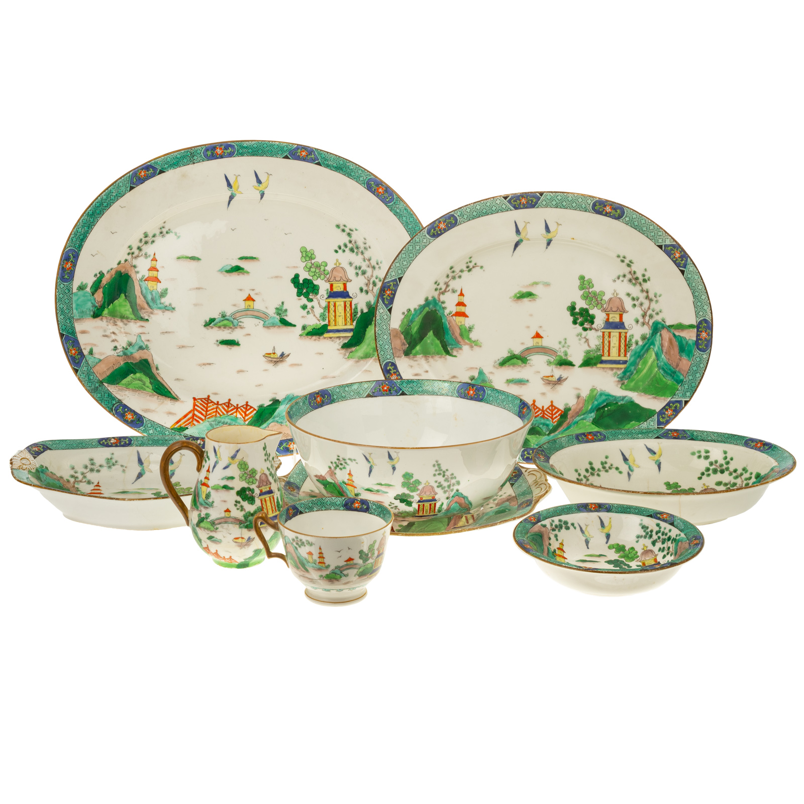 GROUP OF CROWN STAFFORDSHIRE