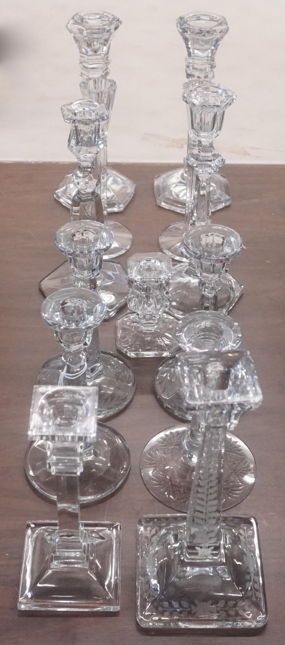 GROUP OF CRYSTAL AND GLASS