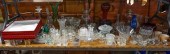 GROUP OF CRYSTAL AND GLASS VAS