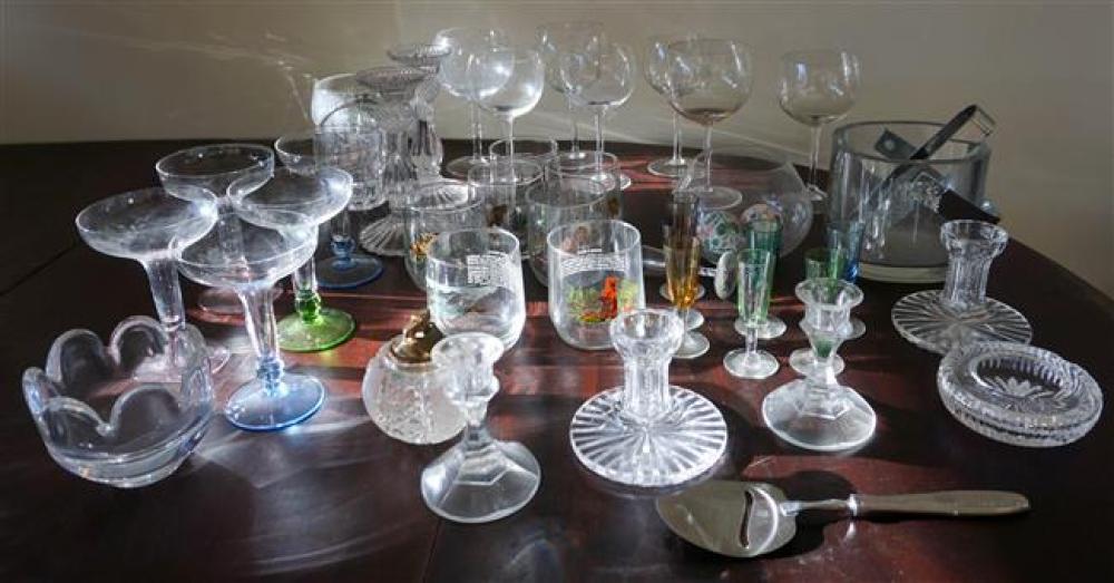GROUP OF CRYSTAL AND GLASS