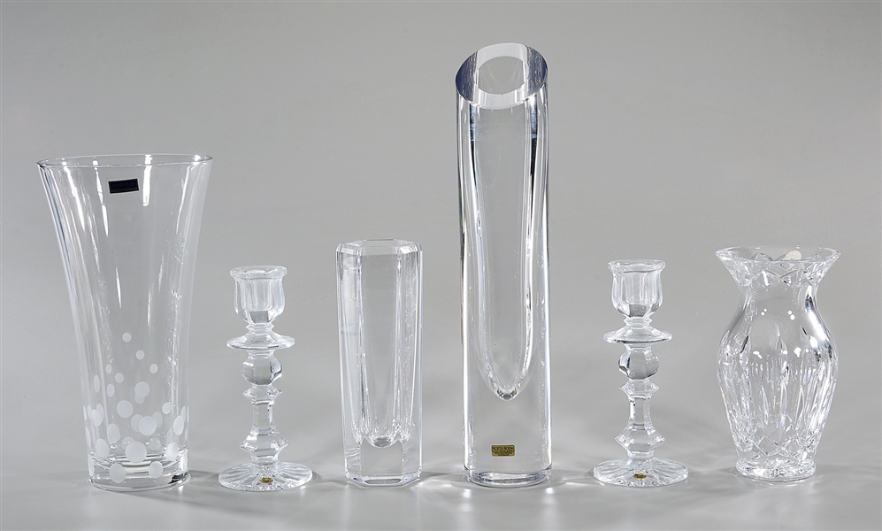Group of crystal pieces;