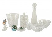 GROUP OF CRYSTAL TABLE ARTICLE