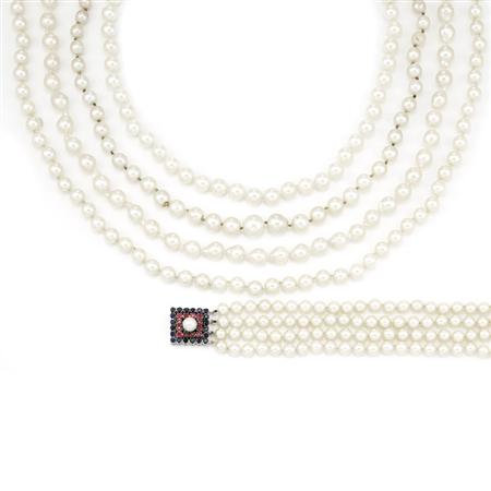Group of Cultured Pearl