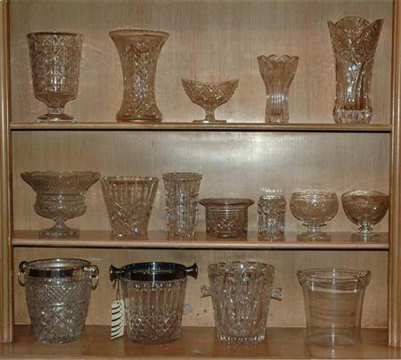 Group of Cut Glass Table