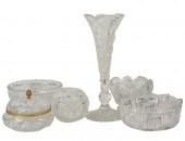 GROUP OF CUT-GLASS VESSELSGrou