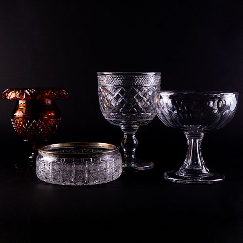 GROUP OF CUT GLASSWAREComprising: A