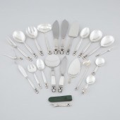 Group of Danish Silver 'Acorn'