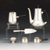 GROUP OF DANISH SILVER HOLLOWA