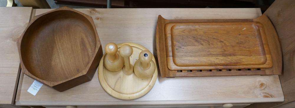 GROUP OF DANISH WOOD TABLE