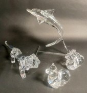 GROUP OF DAUM CRYSTAL ANIMALSD