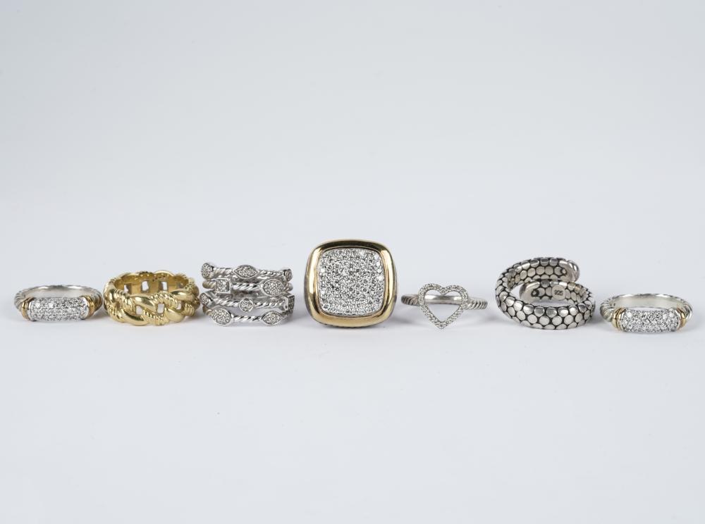 GROUP OF DAVID YURMAN 18 KARAT