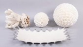 GROUP OF DECORATIVE WHITE SHEL