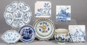 GROUP OF DELFTWARE, 18TH C.Gro