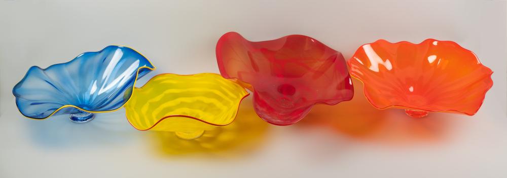 GROUP OF DENNIS LONG STUDIO GLASS