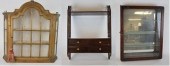 GROUP OF DISPLAY VITRINES AND