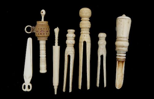 GROUP OF DOMESTIC WHALEBONE