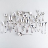 GROUP OF DUTCH SILVER FLATWARE