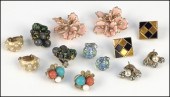 GROUP OF EARCLIPS. Including o