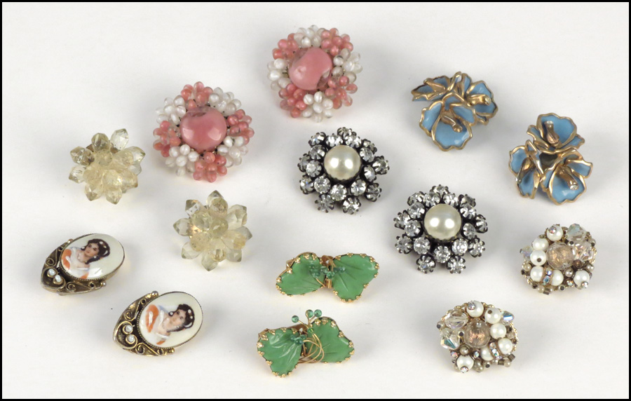 GROUP OF EARCLIPS. Including one
