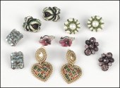 GROUP OF EARCLIPS. Including o