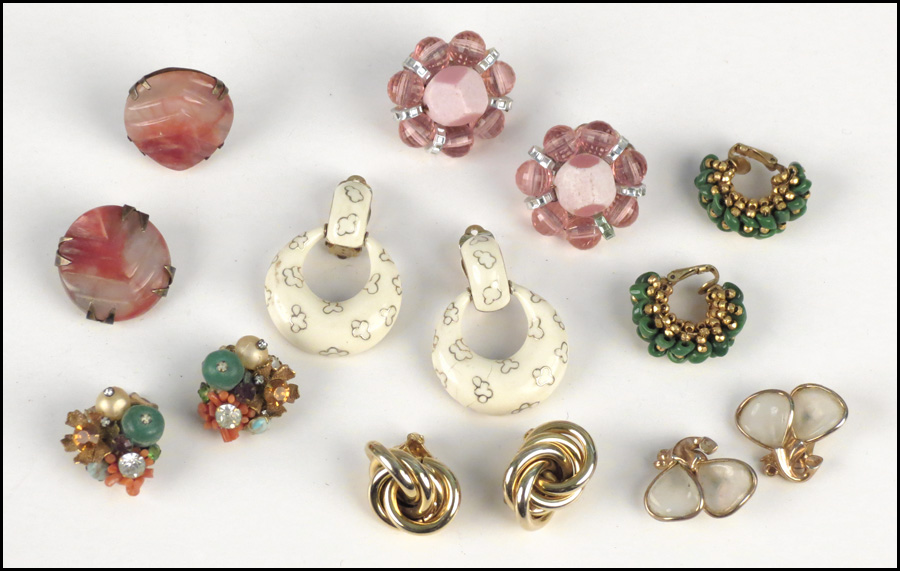 GROUP OF EARCLIPS. Including one