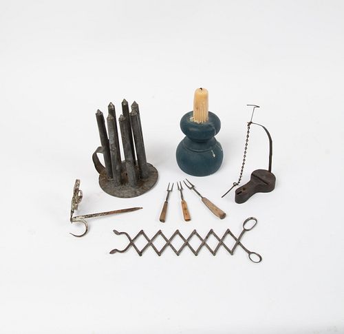 GROUP OF EARLY AMERICAN LIGHTING