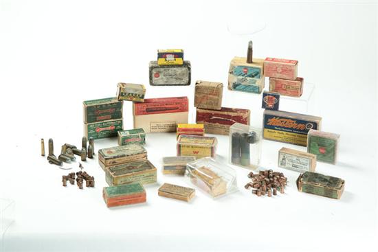 GROUP OF EARLY AMMUNITION. 