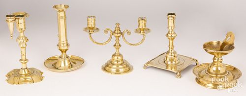 GROUP OF EARLY BRASS