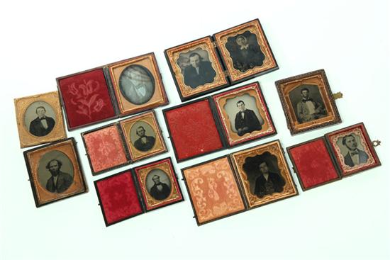 GROUP OF EARLY CASED PHOTOGRAPHS OF