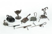 GROUP OF EARLY IRON LIGHTING D