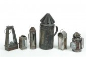 GROUP OF EARLY LANTERNS AND LA