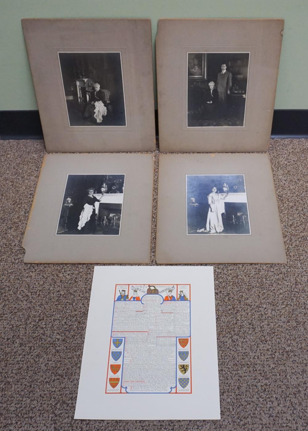 GROUP OF EARLY UNFRAMED