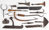 GROUP OF EARLY WROUGHT IRON TO