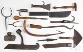 GROUP OF EARLY WROUGHT IRON TO