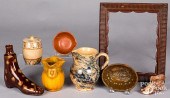 GROUP OF EARTHENWARE, 19TH C.G