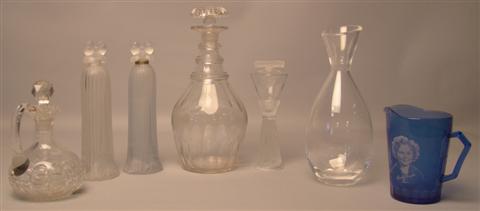 GROUP OF ECLECTIC GLASS ITEMS