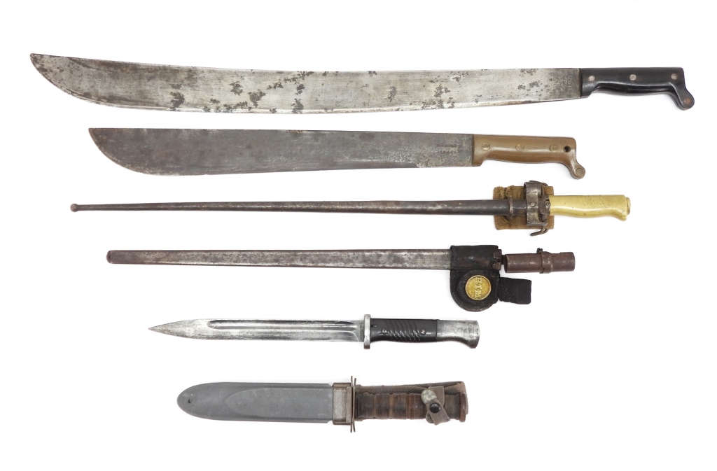 GROUP OF EDGED WEAPONS ,A