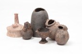 GROUP OF EFFIGY POTTERY AND OT