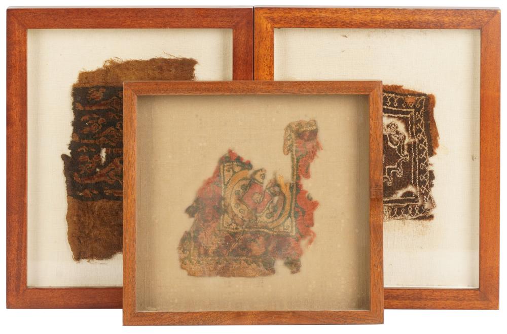 GROUP OF EGYPTIAN COPTIC TEXTILE