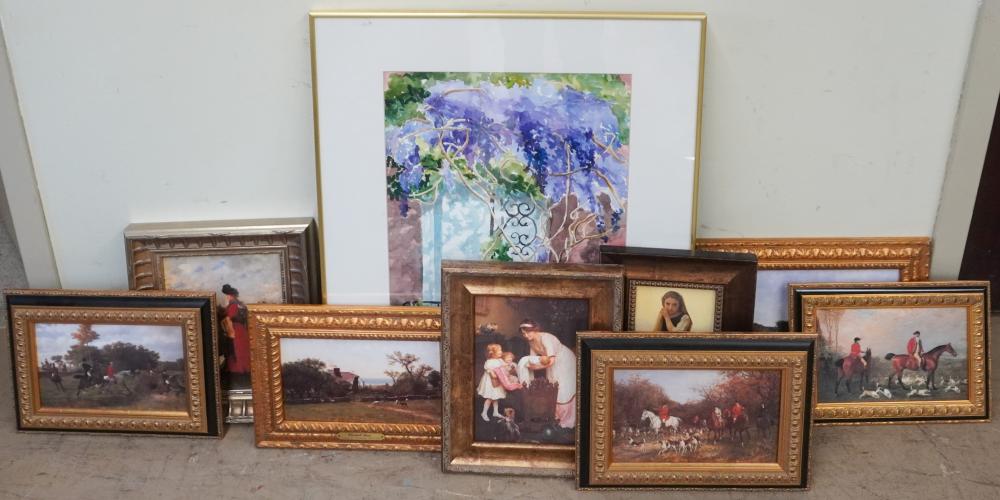 GROUP OF EIGHT ASSORTED FRAMED