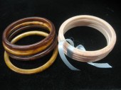 Group of eight bangle bracelet