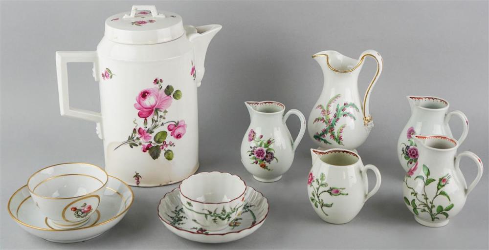 GROUP OF EIGHT ENGLISH FLORAL