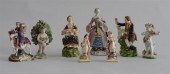 GROUP OF EIGHT ENGLISH PORCELA
