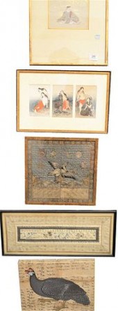 GROUP OF EIGHT FRAMED ASIAN IT