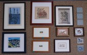 GROUP OF EIGHT FRAMED PRINTS,